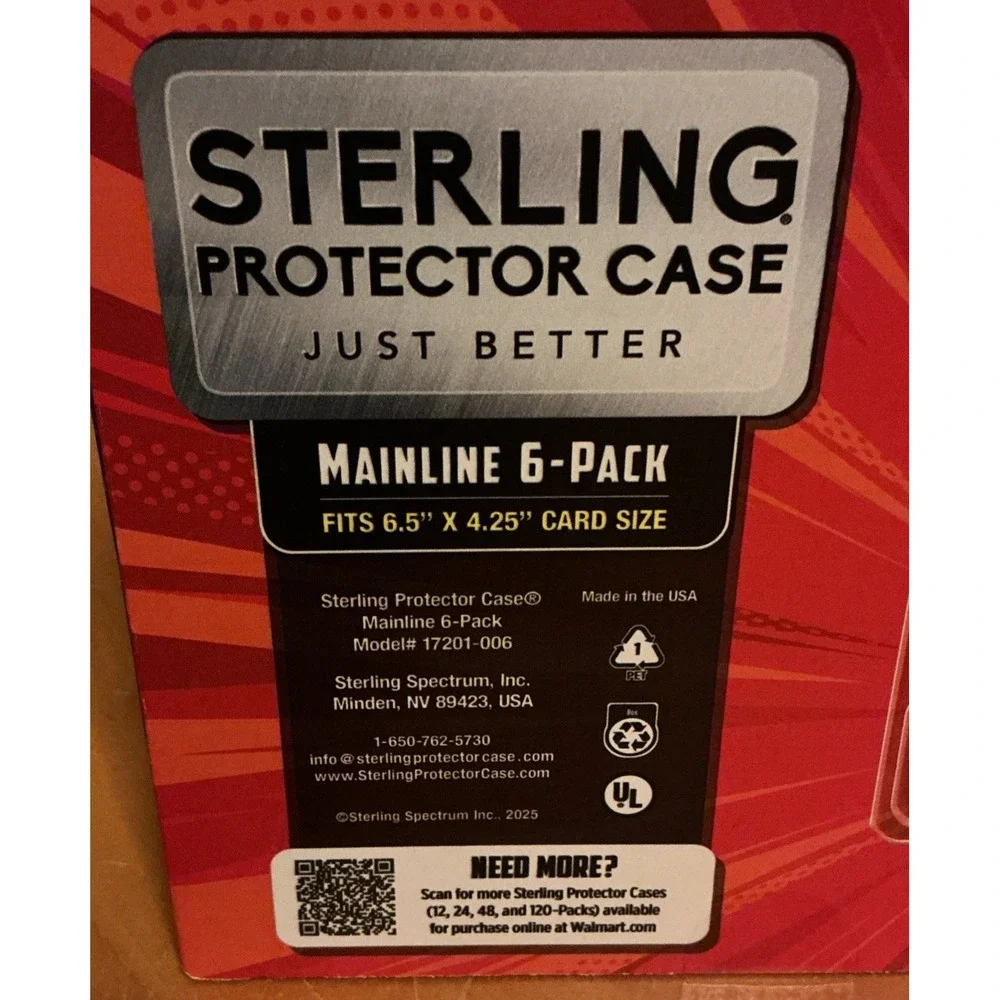 Sterling Protector Case Mainline 6 Pack Gift Box for Hot Wheels & Matchbox Basic